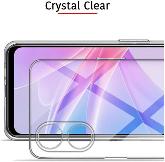 Oppo A58 5G / A78 Hoesje Dun TPU Back Cover Flexibel Transparant afbeelding 3