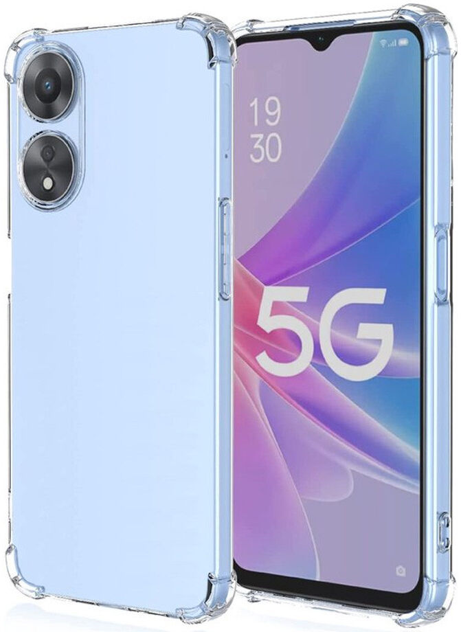 Oppo A58 5G / A78 Hoesje Schokbestendig TPU Back Cover Transparant afbeelding 11