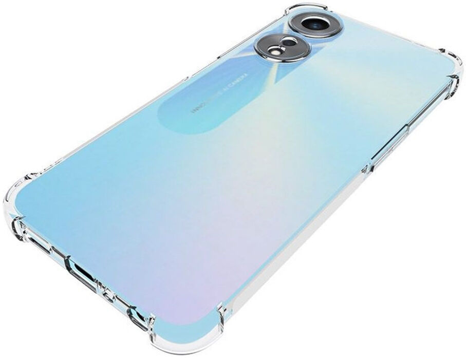 Oppo A58 5G / A78 Hoesje Schokbestendig TPU Back Cover Transparant afbeelding 13