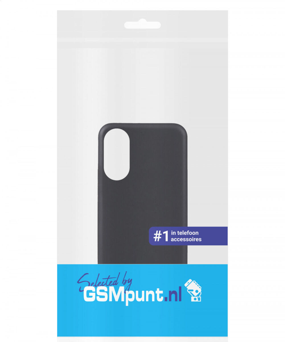Oppo A58 5G / A78 Hoesje Dun TPU Matte Back Cover Zwart afbeelding 6