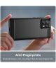 Motorola Edge 40 Pro Hoesje Geborsteld TPU Flexibele Back Cover Zwart