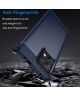 Motorola Edge 40 Pro Hoesje Geborsteld TPU Flexibele Back Cover Blauw