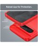 Google Pixel 8 Pro Hoesje Geborsteld TPU Flexibele Back Cover Rood