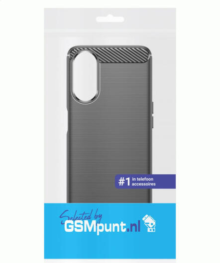Oppo A58 5G / A78 5G Hoesje Geborsteld TPU Flexibele Back Cover Zwart afbeelding 10