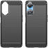 Oppo A58 5G / A78 5G Hoesje Geborsteld TPU Flexibele Back Cover Zwart afbeelding 2