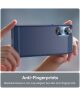 Oppo A58 5G / A78 5G Hoesje Geborsteld TPU Flexibele Back Cover Blauw