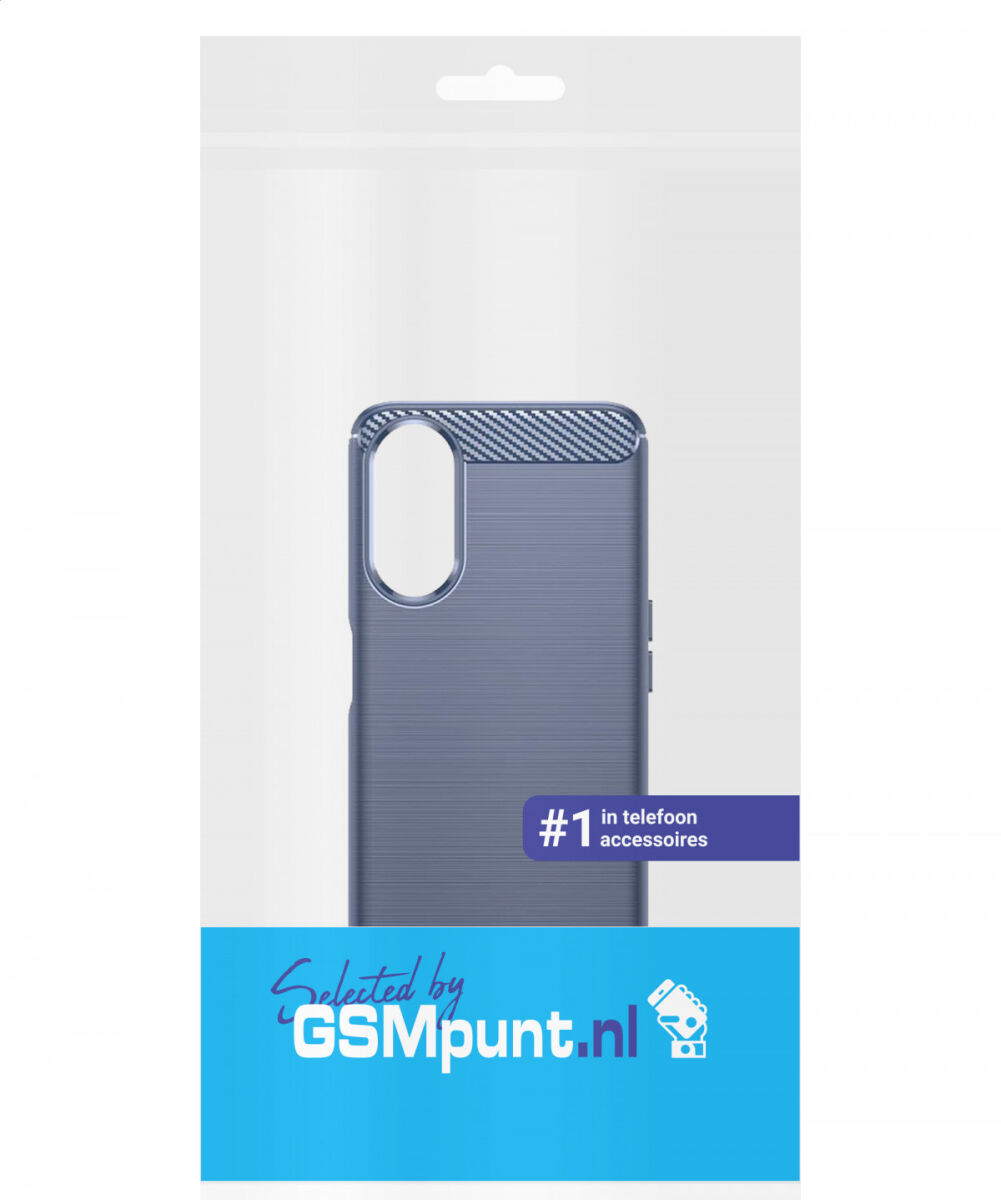 Oppo A58 5G / A78 5G Hoesje Geborsteld TPU Flexibele Back Cover Blauw afbeelding 10