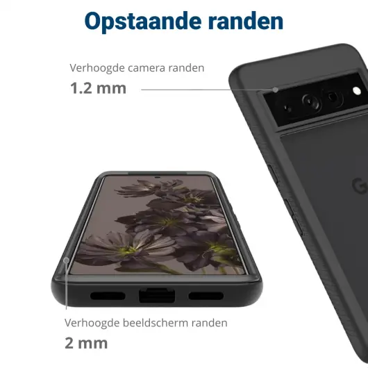 Google Pixel 8 Pro Hoesje Full Protect 360° Cover Hybride Zwart afbeelding 8