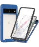 Google Pixel 8 Pro Hoesje Full Protect 360° Cover Hybride Blauw
