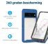 Google Pixel 8 Pro Hoesje Full Protect 360° Cover Hybride Blauw afbeelding 2