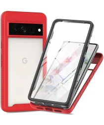 Google Pixel 8 Pro Hoesje Full Protect 360° Cover Hybride Rood