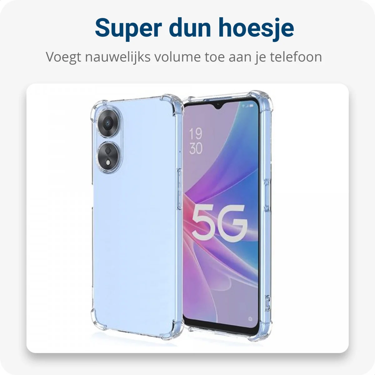 Oppo A58 5G / A78 5G Hoesje met Koord Schokbestendig TPU Transparant afbeelding 5