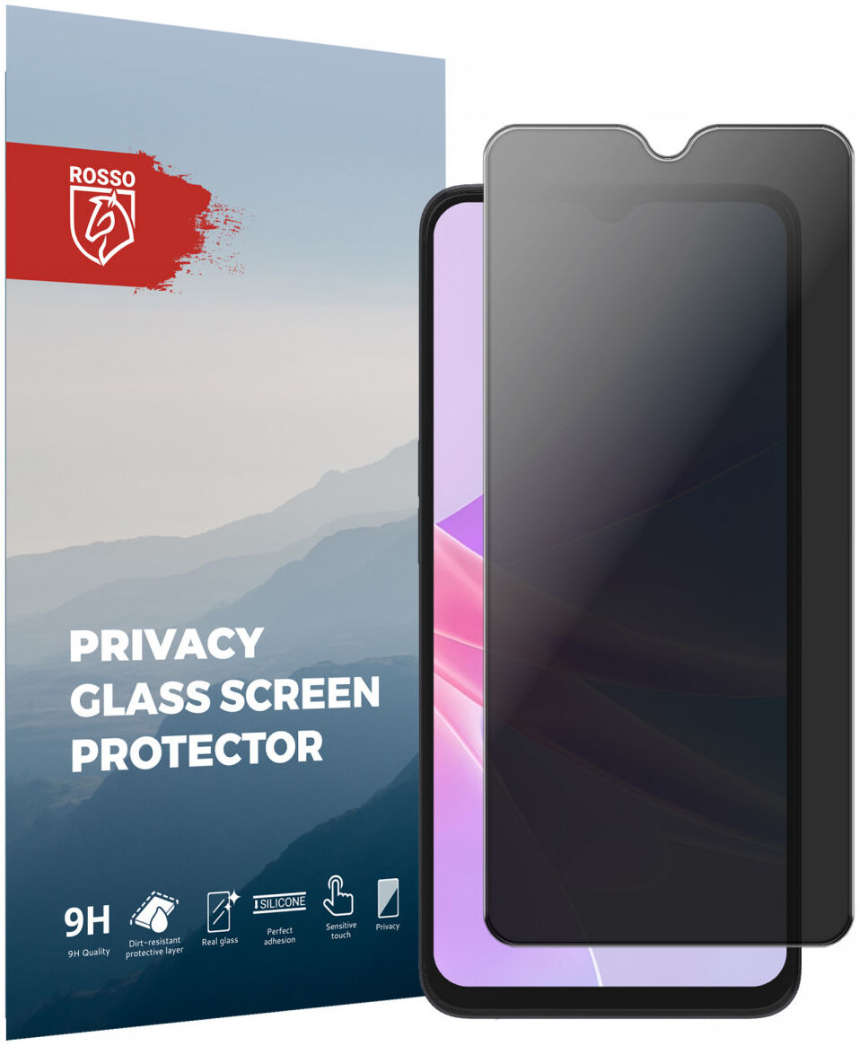 Rosso Oppo A58 5G / A78 5G 9H Tempered Glass Screen Protector Privacy afbeelding 1