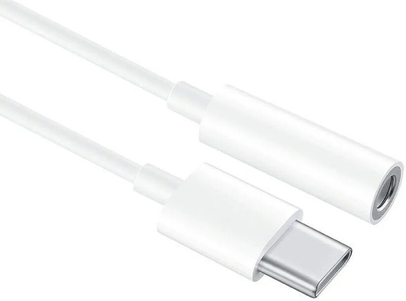 Originele Huawei USB-C naar 3.5mm Jack Audio Adapter 20CM Wit afbeelding 2