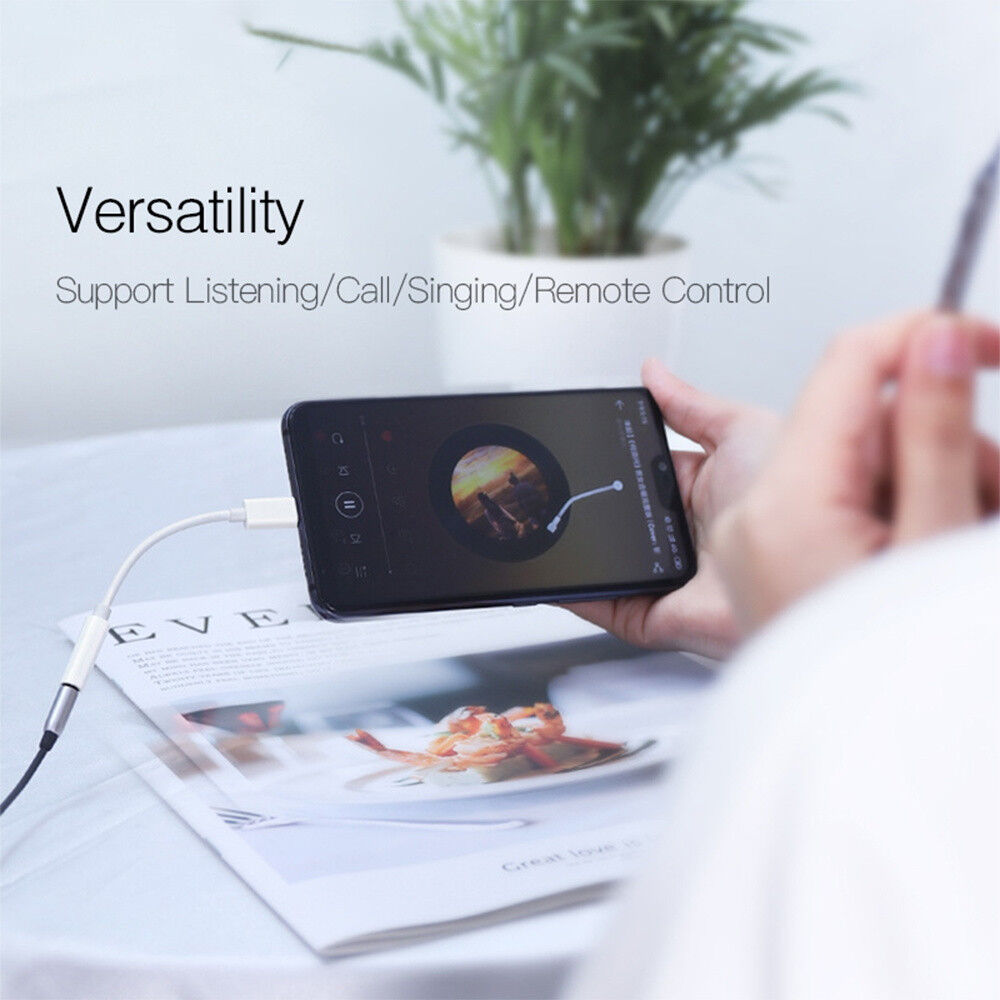 Originele Huawei USB-C naar 3.5mm Jack Audio Adapter 20CM Wit afbeelding 3