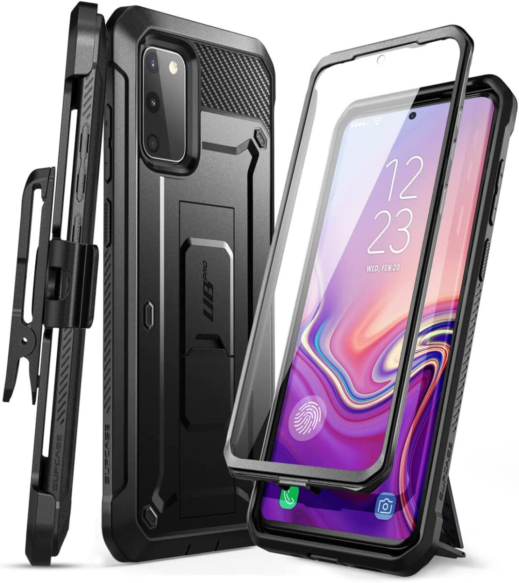 SUPCASE UB Pro Samsung S20 FE Hoesje Full Protect Kickstand Zwart afbeelding 1