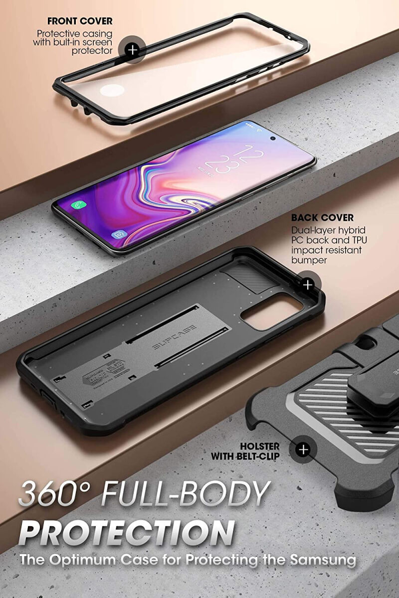 SUPCASE UB Pro Samsung S20 FE Hoesje Full Protect Kickstand Zwart afbeelding 4