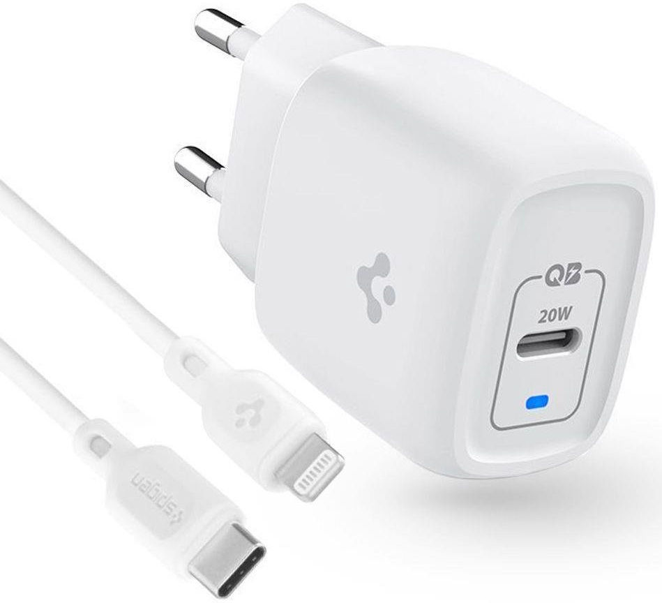 Spigen GaN Oplader 20W Power Delivery + USB-C naar Lightning Kabel 1M afbeelding 2