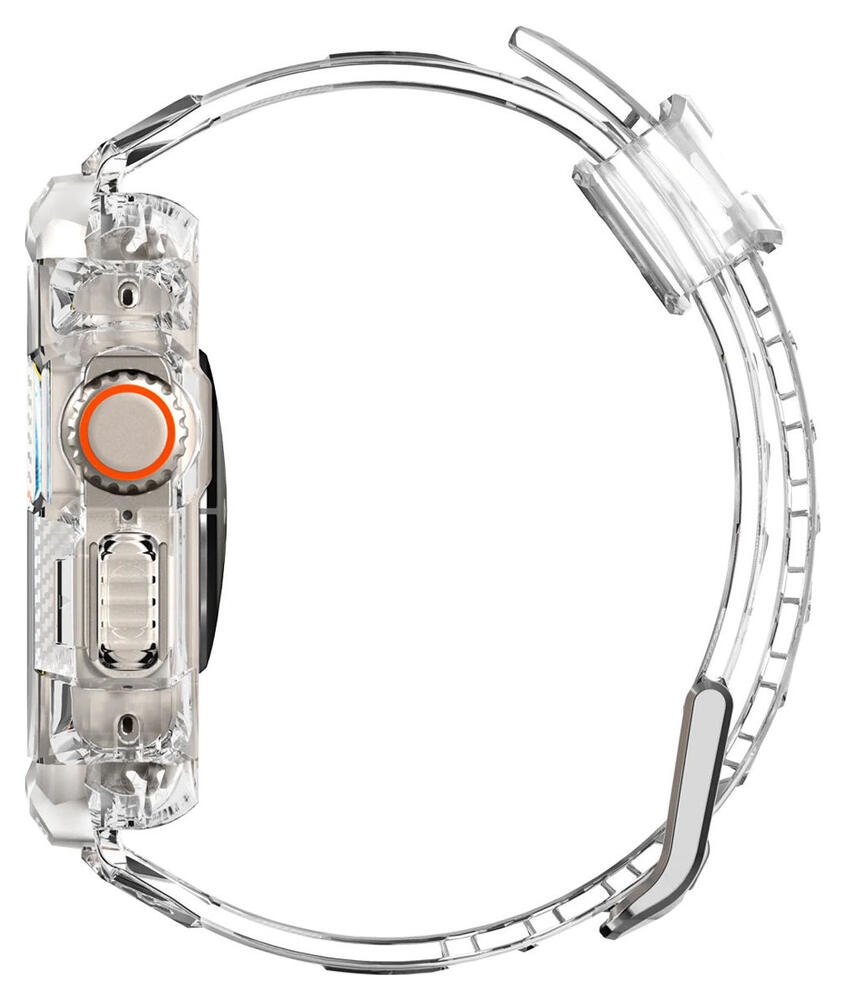 Spigen Rugged Armor Pro - Apple Watch Ultra (2) - Hoesje en Bandje - Clear afbeelding 13