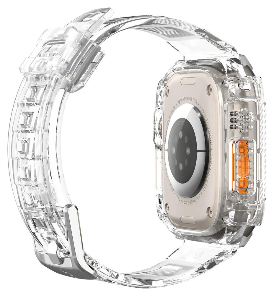 Spigen Rugged Armor Pro - Apple Watch Ultra (2) - Hoesje en Bandje - Clear afbeelding 15