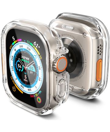 Spigen Ultra Hybrid - Apple Watch Ultra / Ultra 2 Hoesje - Transparant Cases