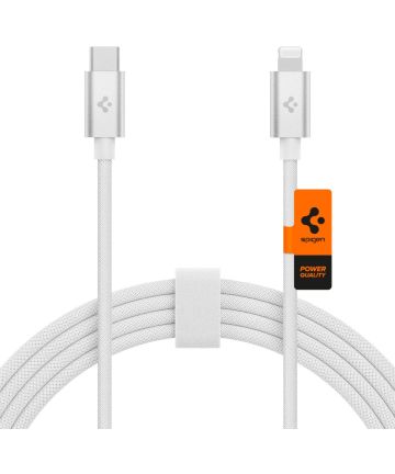 Spigen ArcWire USB-C naar Lightning Kabel Power Delivery MFi 2M Wit Kabels