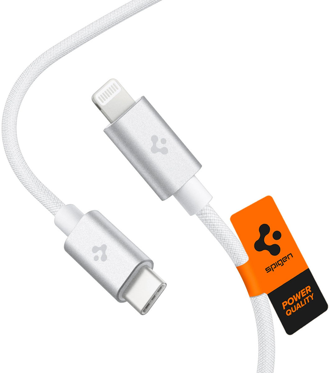 Spigen ArcWire USB-C naar Lightning Kabel Power Delivery MFi 2M Wit afbeelding 2