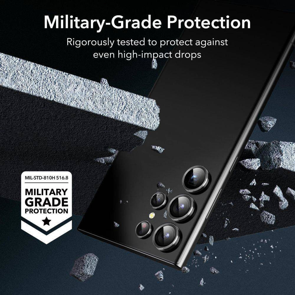 ESR Samsung Galaxy S23 Ultra Camera Lens Protector Zwart afbeelding 5