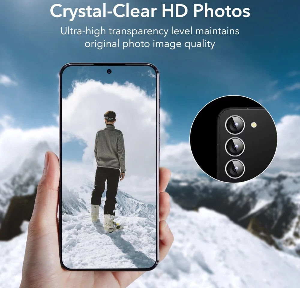 ESR Samsung Galaxy S23 / S23 Plus Camera Lens Protector Zilver afbeelding 8