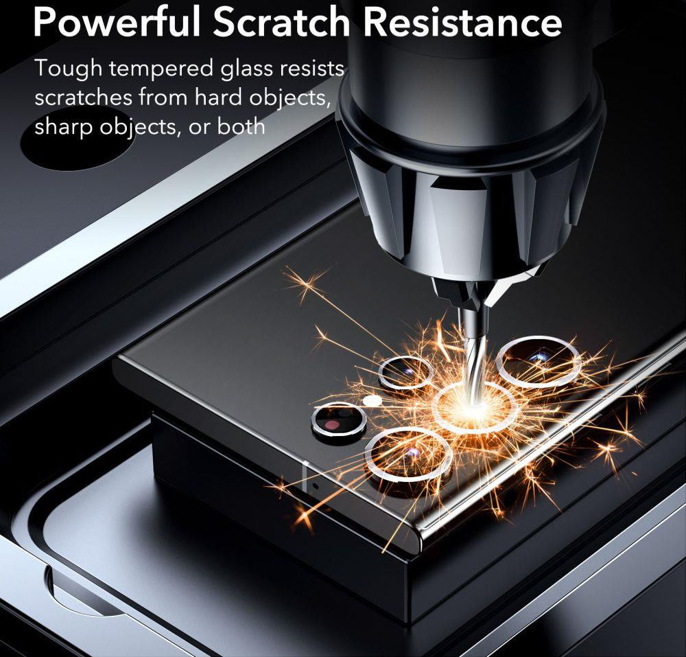 ESR Samsung Galaxy S23 Ultra Camera Lens Protector Zilver afbeelding 4