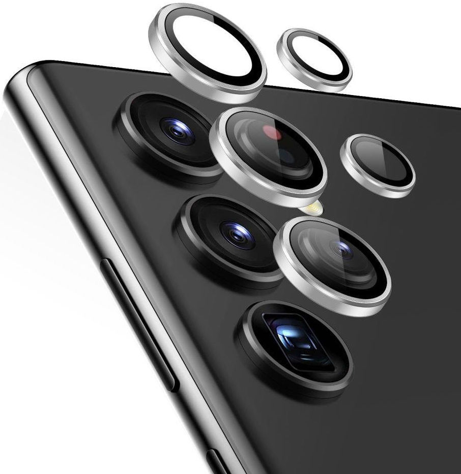 ESR Samsung Galaxy S23 Ultra Camera Lens Protector Zilver afbeelding 7