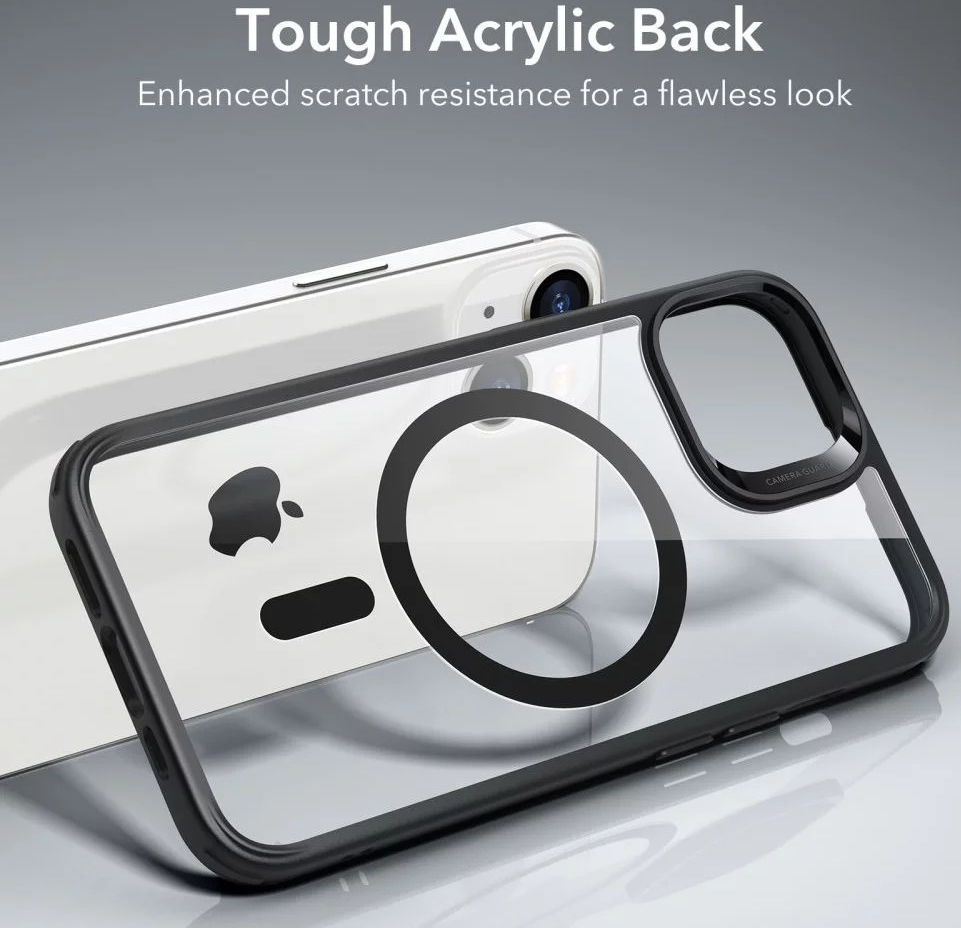 ESR Classic Hybrid Apple iPhone 14/13 Hoesje MagSafe Zwart Transparnt afbeelding 6
