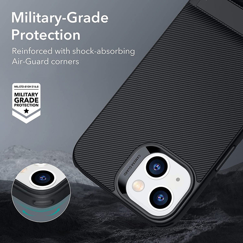 ESR Air Shield Boost Apple iPhone 14 / 13 Hoesje Kickstand Zwart afbeelding 2
