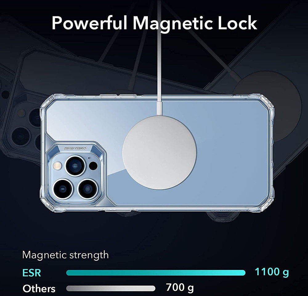 ESR Air Armor HaloLock Apple iPhone 13 Pro Hoesje MagSafe Transparant afbeelding 2