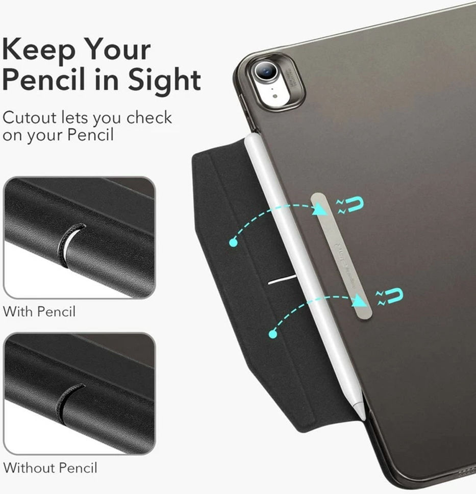 ESR Ascend Trifold Apple iPad Air (2020/2022) Hoes Book Case Grijs afbeelding 6