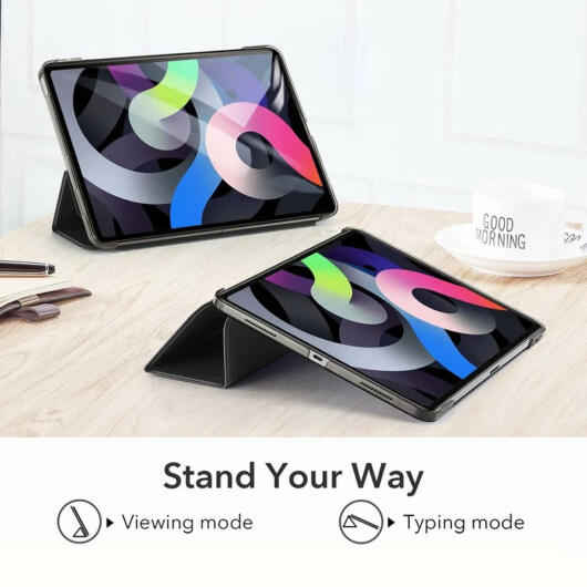 ESR Ascend Trifold Apple iPad Air (2020/2022) Hoes Book Case Grijs afbeelding 4