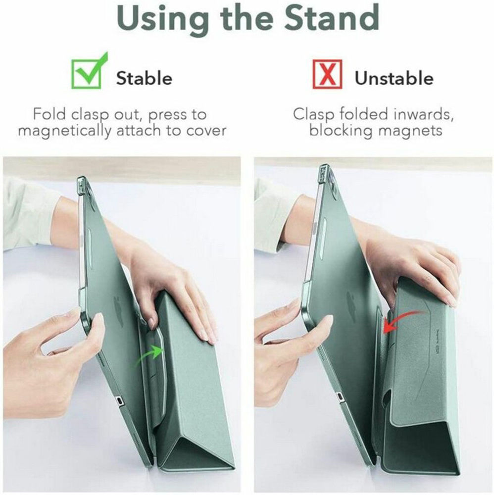 ESR Ascend Trifold Apple iPad Air (2020/2022) Hoes Book Case Groen afbeelding 8