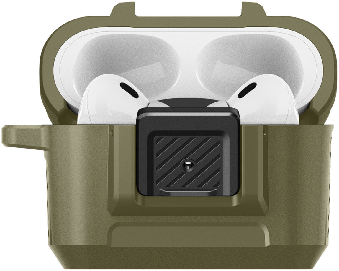 Spigen Lock Fit Apple AirPods Pro 1 / 2 Hoesje Khaki afbeelding 14