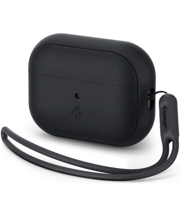 Spigen Silicone Fit Strap Case Apple AirPods Pro 1/2 Hoesje Zwart Hoesjes