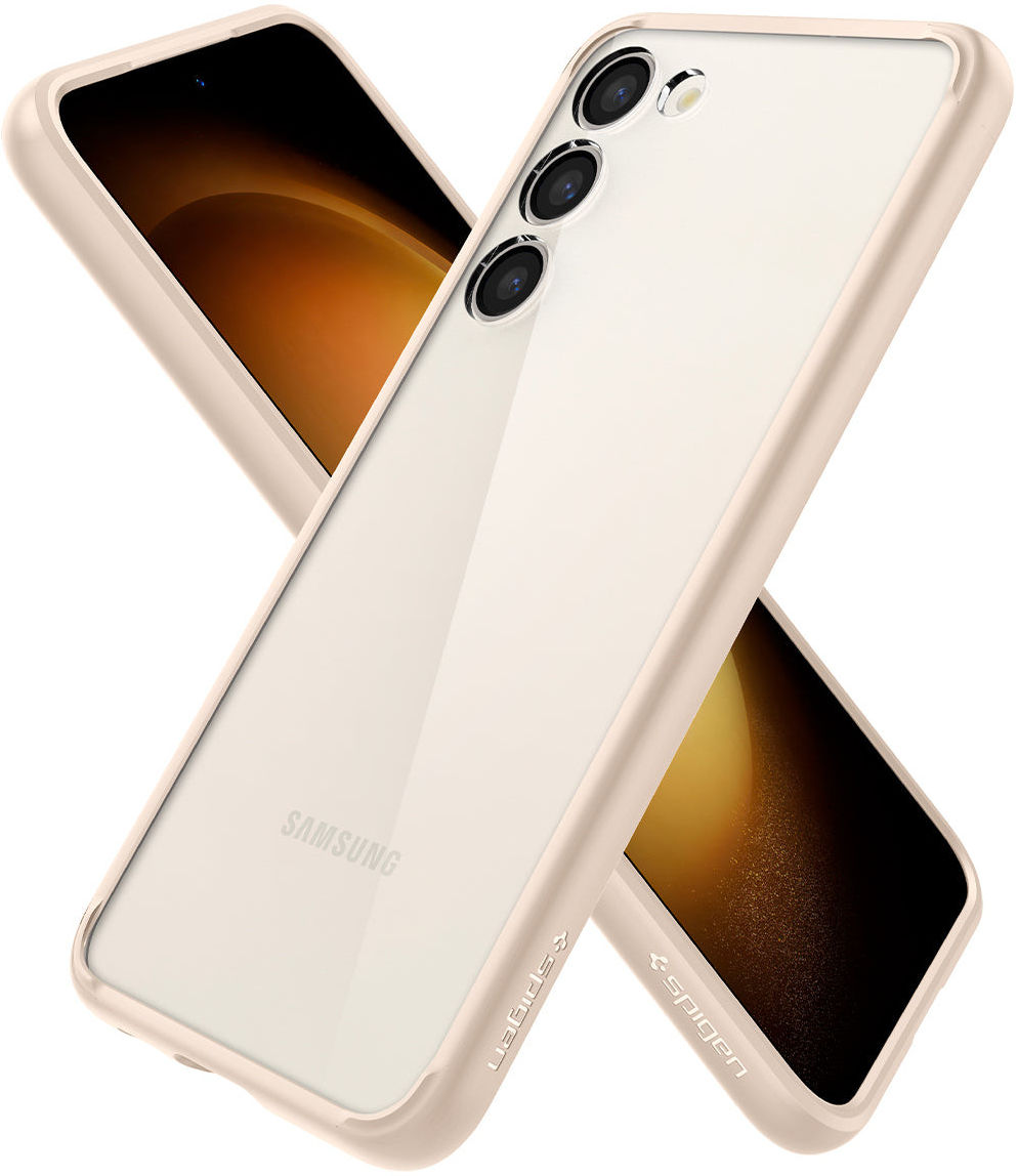 Spigen Ultra Hybrid Samsung Galaxy S23 Hoesje Back Cover Beige afbeelding 9
