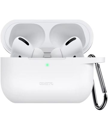 ESR Bounce Apple AirPods Pro 1/2 Hoesje Siliconen Wit Hoesjes