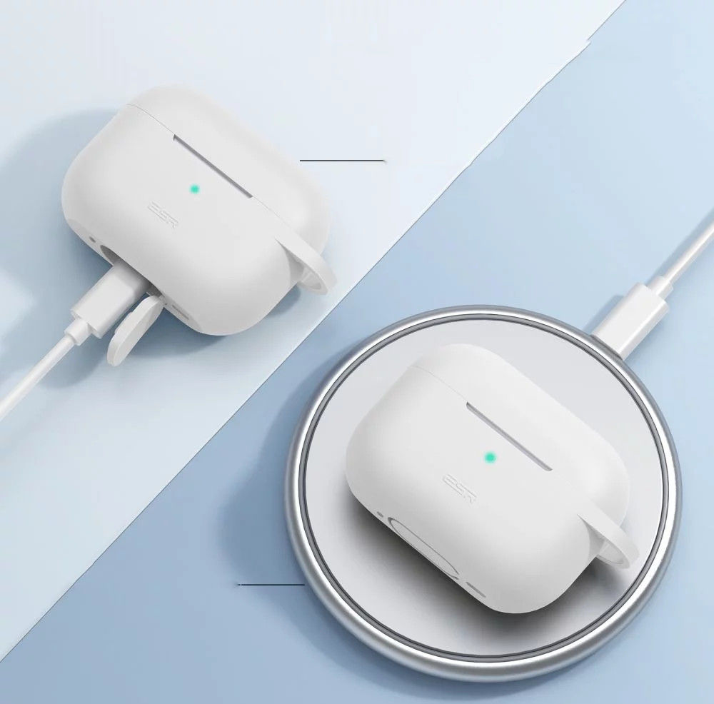 ESR Bounce Apple AirPods Pro 1/2 Hoesje Siliconen Wit afbeelding 4