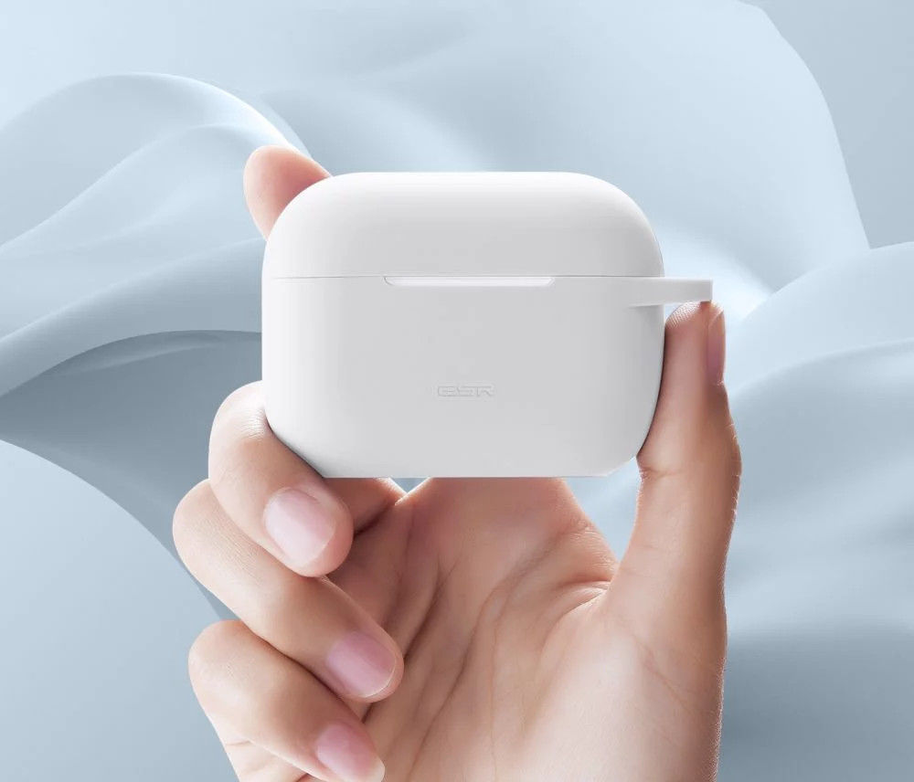 ESR Bounce Apple AirPods Pro 1/2 Hoesje Siliconen Wit afbeelding 6