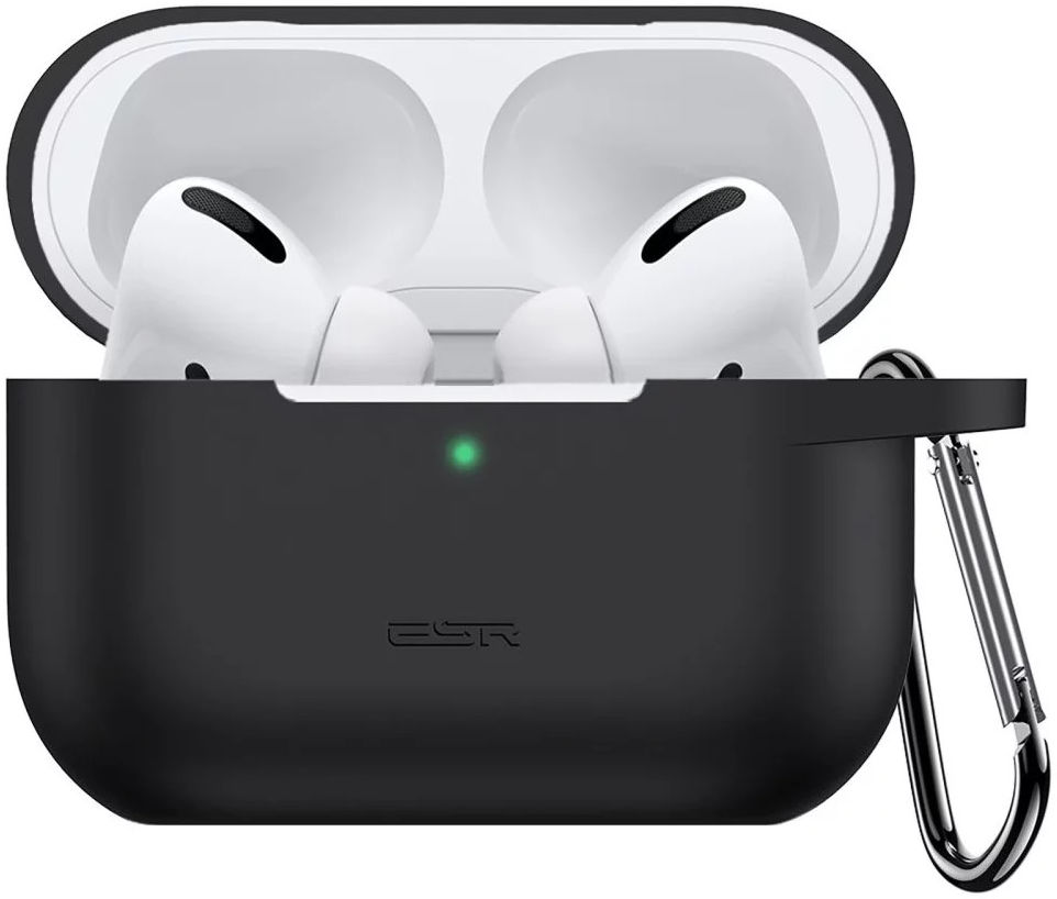 ESR Bounce Apple AirPods Pro 1/2 Hoesje Siliconen Zwart afbeelding 1
