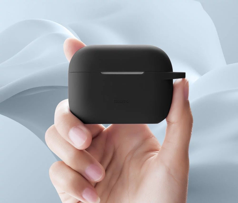 ESR Bounce Apple AirPods Pro 1/2 Hoesje Siliconen Zwart afbeelding 6