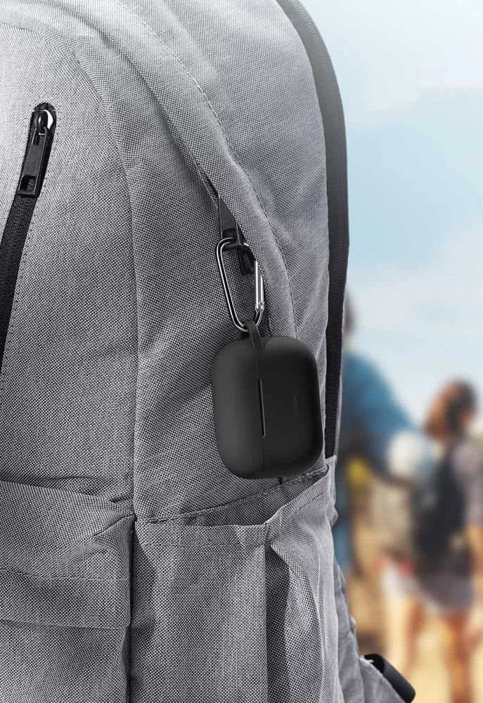 ESR Bounce Apple AirPods Pro 1/2 Hoesje Siliconen Zwart afbeelding 7