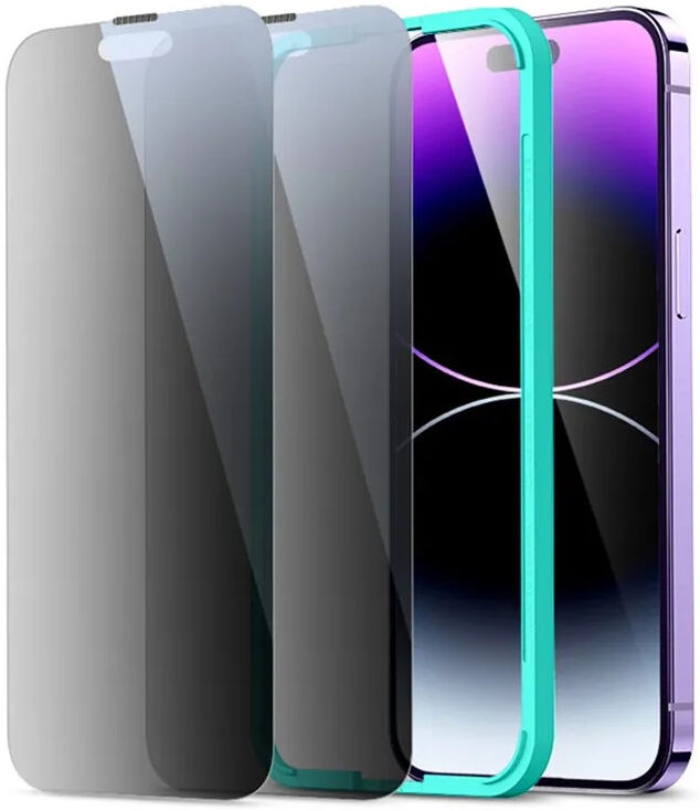 ESR iPhone 14 Pro Max Privacy Screen Protector Tempered Glass (2-Pack) afbeelding 1