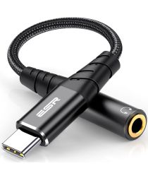 ESR USB-C naar 3.5mm Jack Audio Adapter 12CM Zwart