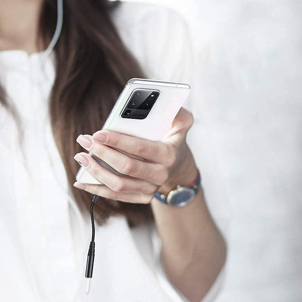 ESR USB-C naar 3.5mm Jack Audio Adapter met DAC-Chip 12CM Zwart afbeelding 4