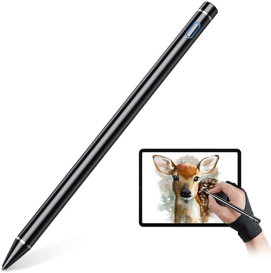 ESR Digital Actieve Stylus Pen met Handschoen + micro-USB-Kabel Zwart afbeelding 1